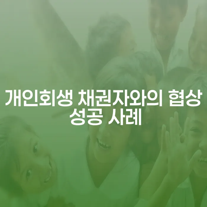개인회생 채권자와의 협상에서 성공하려면 어떻게 해야 할까요?